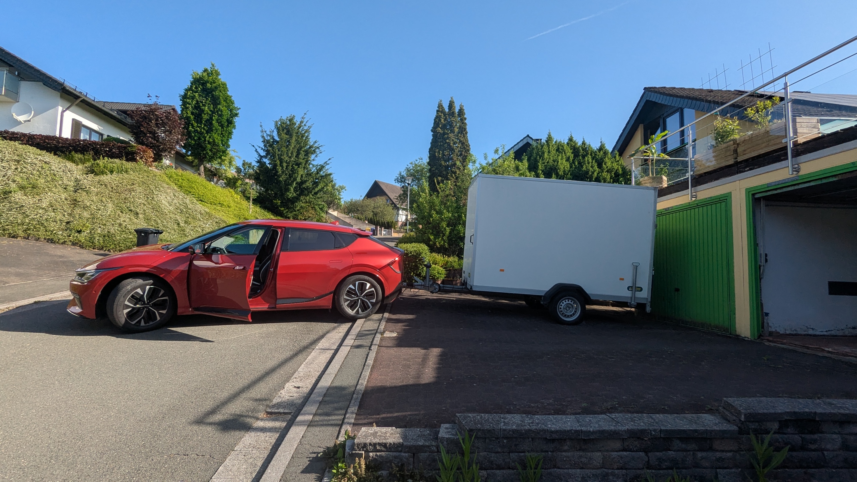Kia ev6 mit Anhänger